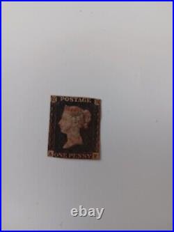 1 PENNY BLACK I PAIR TWOPENNY BLUE 3 PENNYREDS Postage Stamps