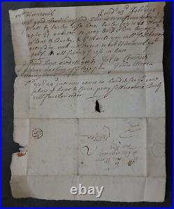 1698 Great Britain Folded letter sent from Shalford Essex to London