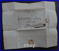 1832 Great Britain Folded Letter sent from Thornbury Bristol to Worcester