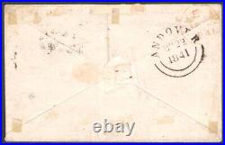 1840 GREAT BRITAIN Stanley Gibbons #1 1 Penny Black Used on envelope