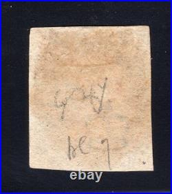 1840 Great Britain. SC#1. SG#1. Used, FVF. Plate 7 (R-G)