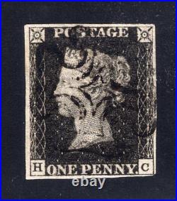1840 Great Britain. SC#1. SG#2. Used, VF. Plate 8 (H-C)