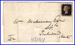 1840 Great Britain. SC#1. SG#2. Used, VF. (S, G) Plate 6 on cover