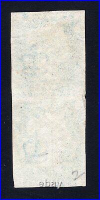 1840 Great Britain. SC#2b. SG#4. Used, FVF. Plate 2 (B-I) & (C-I) Vertical Pair