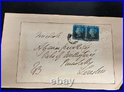1840's Great Britain S# 2 2pence blue Victoria on Duke of Wellington cover