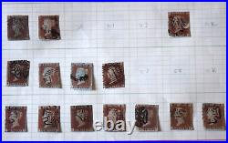 1841 Great Britain Large Collection of Queen Victoria One Penny SC#3 Used Stamps