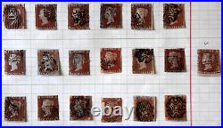 1841 Great Britain Large Collection of Queen Victoria One Penny SC#3 Used Stamps