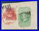 1870-Uk-Britain-Victoria-Stamp-Rare-Red-Double-Ring-Cancel-Great-On-paper-Piece-01-vj
