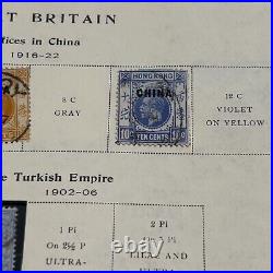 1880s-1910s GREAT BRITAIN STAMPS LOT CHINA, LEVANT, ARMY, TURKEY, POSTAGE DUE