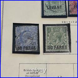 1880s-1910s GREAT BRITAIN STAMPS LOT CHINA, LEVANT, ARMY, TURKEY, POSTAGE DUE