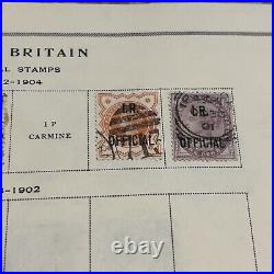 1880s-1910s GREAT BRITAIN STAMPS LOT CHINA, LEVANT, ARMY, TURKEY, POSTAGE DUE