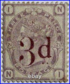 1883 GREAT BRITAIN #94 F MLH Queen Victoria surcharged issue