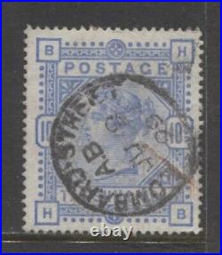 1884 GREAT BRITAIN 10 Sh. Queen Victoria pos H-B used, $ 550.00