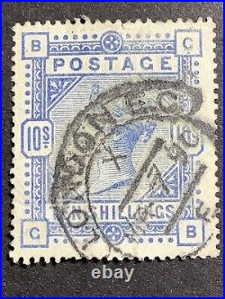 1884 Great Britain Stamp Set (3) Sc# 96 2/6 Sh, #108 5 Sh, #109 10 Sh Used VF