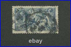 1913 Great Britain United Kingdom King George V 10 Shillings Postage Stamp #175