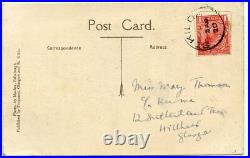 1920 postcard VILLAGE AND BAY ST KILDA with ST KILDA c. D. S. On KGV 1d
