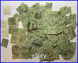 1922-1924 GREAT BRITAIN 9d STAMPS INVESTOR LOT WITH BLOCKS, PERFINS AND MORE