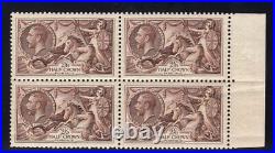 1934 Great Britain. SC#222. SG#450. Mint, Never Hinged, XF. Marginal Block of 4