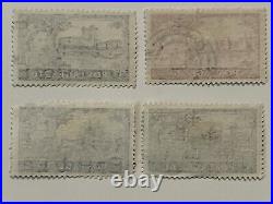 1955/1959 Britain Castle Stamp Set #309-312 Or #371-374 £1 Queen Elizabeth II