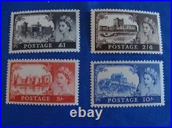 1955 GREAT BRITAIN Elizabeth II Stamps 283/286 MNH OG