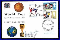 1966 World Cup FDC. Wembley FDI signed Bobby Moore. Excellent