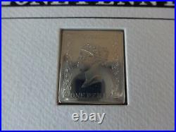2001 Hand Painted Silver Penny Black Replica Ingot Cover + Coa Scarce 1/250