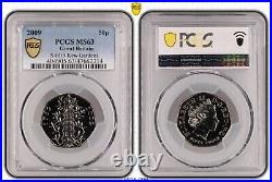 2009 Great Britain 50p Coin Kew Gardens PCGS MS63