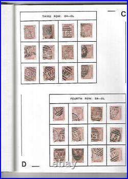 240 Great Britain Scott # 79 Complete Plate Reconstruction Used GB 240 Stamps