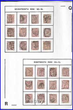 240 Great Britain Scott # 79 Complete Plate Reconstruction Used GB 240 Stamps