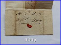(4333) 1840 Penny Black 4 Margin (pe) Plt 8 Entire To Morpeth (scarce On Cover)