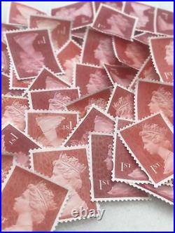 500 x 1st Class Stamps Security Unfranked Off Paper No Gum. FV £425