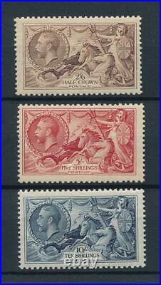 97803 Great Britain 1934 King George V Re-engraved Sea horses SG 450-452 MNH