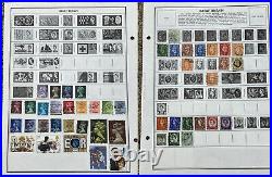 Britain Uk Stamp Lot On Album Page High Denoms Kgv Kgvi Queen Elizabeth II