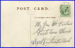 C. 1904 postcard ST KILDA c. D. S. On KEVII ½d BORRERA, GANNET STACK
