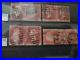 Collection-lot-of-100-stamps-Great-Britain-Penny-Red-Pairs-2-3-4-Cancels-Plate-01-bad