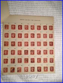 DISCOUNTED PLATE 84 QUEEN VICTORIA SG 43-44 Penny Red Used 239 stamps -FREE POST