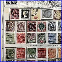 Early Lot Of Britain And Gold Coast Mint & Used Stamps On Album Page, Some Sets
