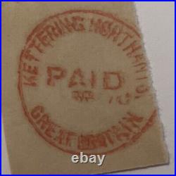 Early Red Kettering Northants Great Britain Cancel On Paper, No Stamp