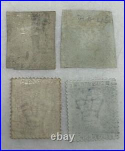 G. B. Early 4 stamps, used