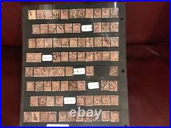 GB 1/2d Bantam (#58) Study Group 130 Stamps, Multiple Plates, HUGE CV $4779.50