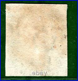 GB 1840 QV Stamp SG. 5 2d Blue Plate 2 (BE) FU Used Black MX Cat £1,000 ORED10
