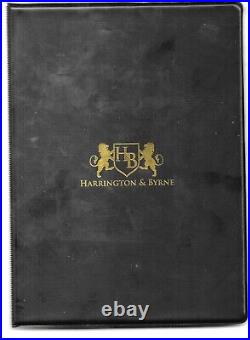 GB 1913 KGV Seahorses 2/- 6, 5/-, 10/- used in Harrington & Bryne folder