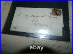 GB 19th CENTURY POSTAL HISTORY COLLECTION (INC. 1d BLACK ON ENTIRE) 175+ ITEMS