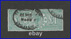 GB Great Britain Scott # 124 VF Used Stamp $1 pound