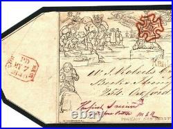 GB MULREADY 7th May Date 1840 Cover SECOND DAY Superb MX Maltese Cross 102k