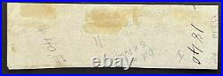 GB QV 1840 1d Penny Black SG2 Pl. 5. Rare VFU Strip Of 4 On Piece. 3-4 Margins