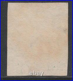 GB QV 1840 2d blue imperf plate 1 pl1 CD with red MX
