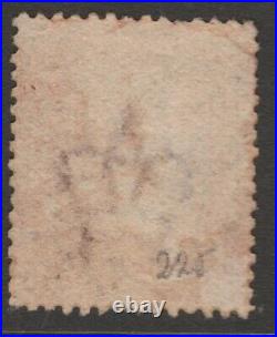 GB QV 1864-79 1d red plate 225 pl225 GG