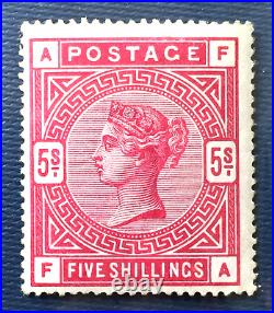 GB QV 1883-4 5s CRIMSON Mint No Hinged wmk Large Anchor SG#181 CV£975 GB4126