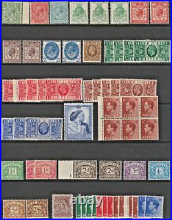 GB QV to QE COLLECTION MINT HINGED on 4 SHEETS + small bag (CV £1,600+)